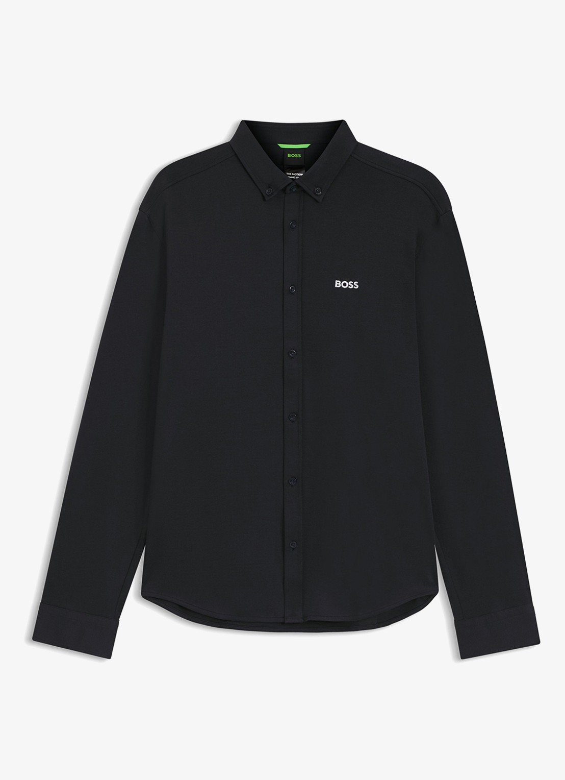 BOSS Regular fit overhemd met logo - voorkant 5 zwart