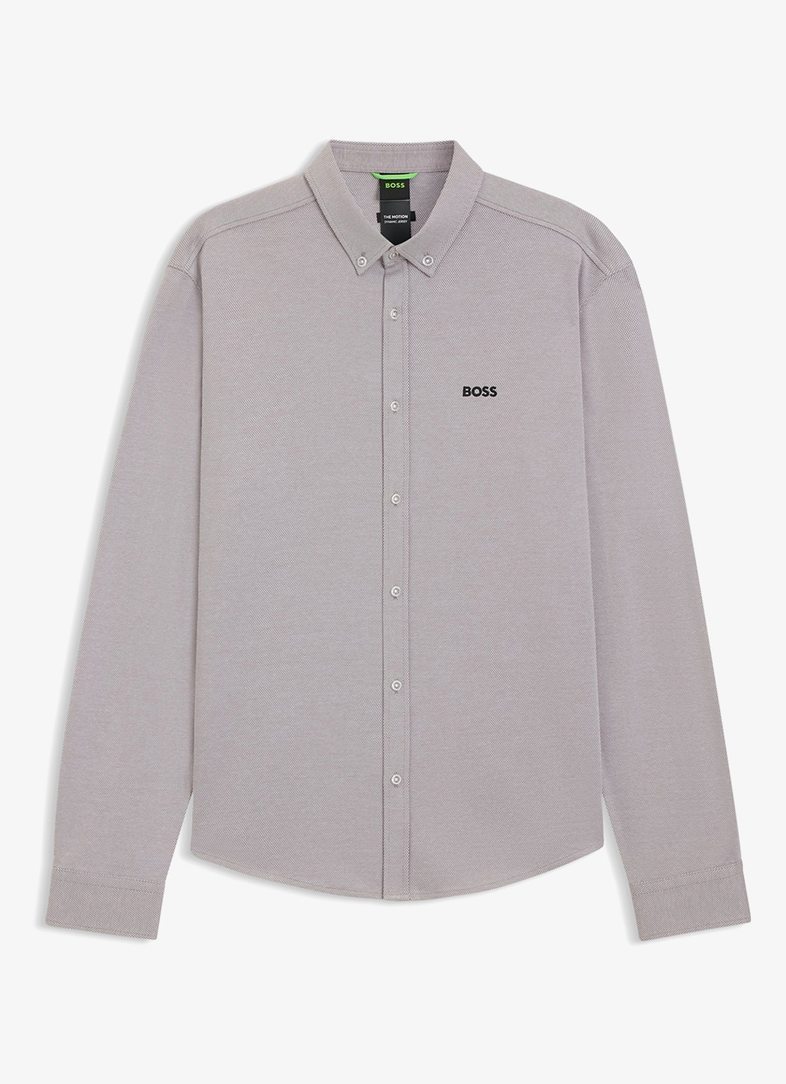 BOSS Regular fit overhemd met logo - voorkant 5 grijs