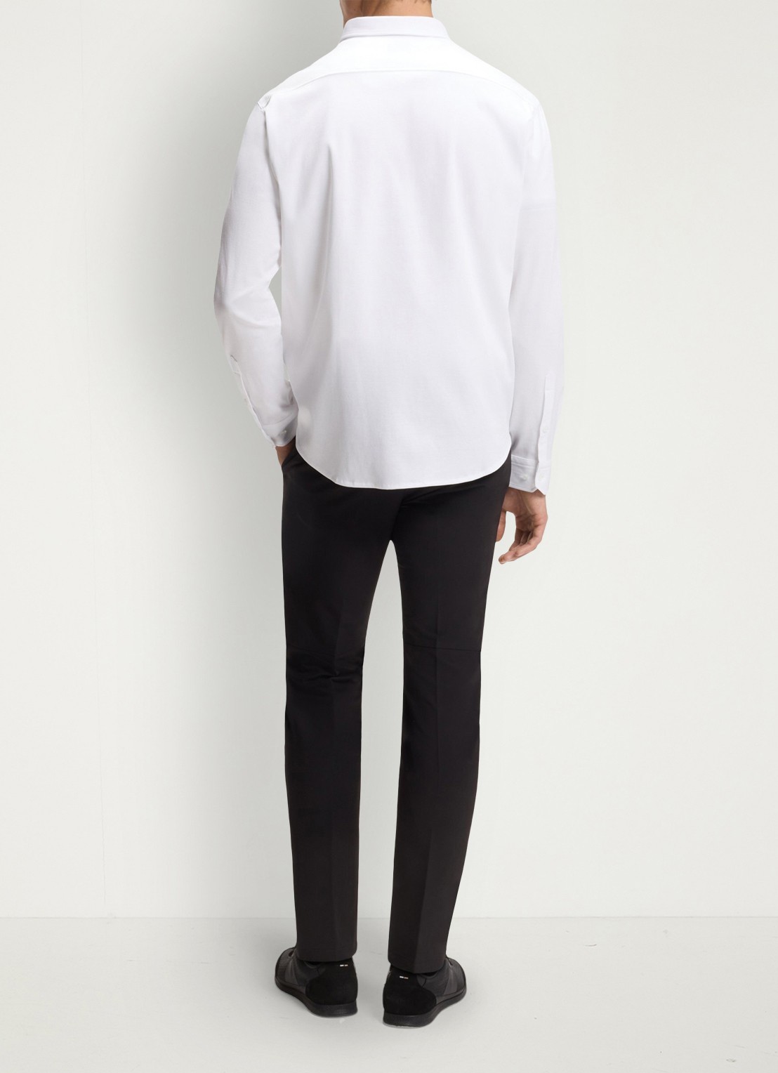 BOSS Regular fit overhemd met logo - achterkant 4 wit