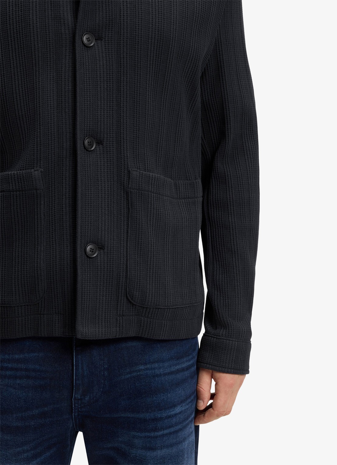 BOSS Regular fit overhemd met opgestikte zakken - detail 6 donkerblauw