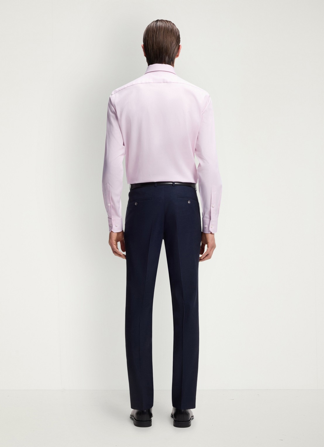 BOSS Regular-fit overhemd met stretch - achterkant 6 lichtroze