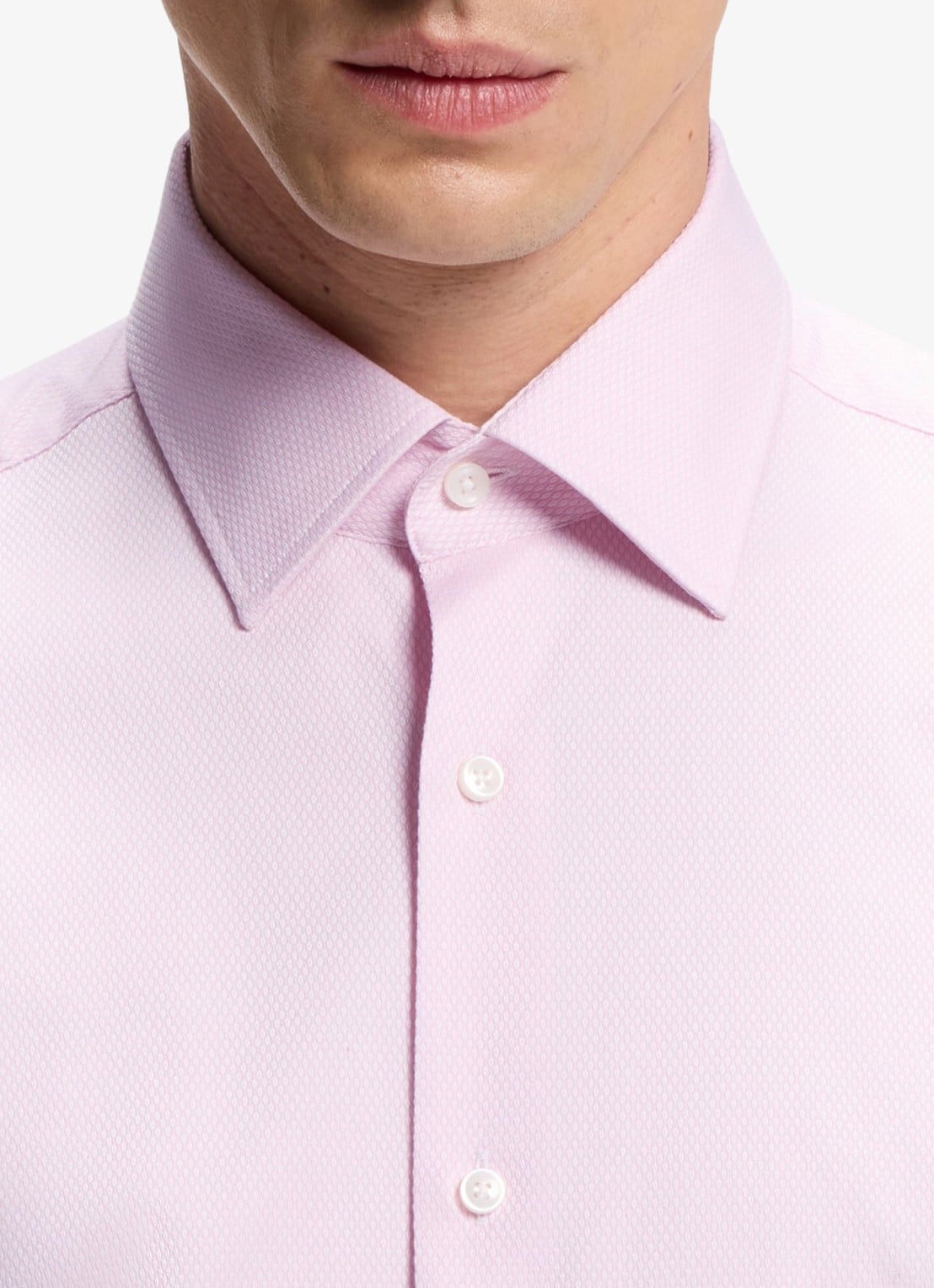 BOSS Regular-fit overhemd met stretch - detail 2 lichtroze