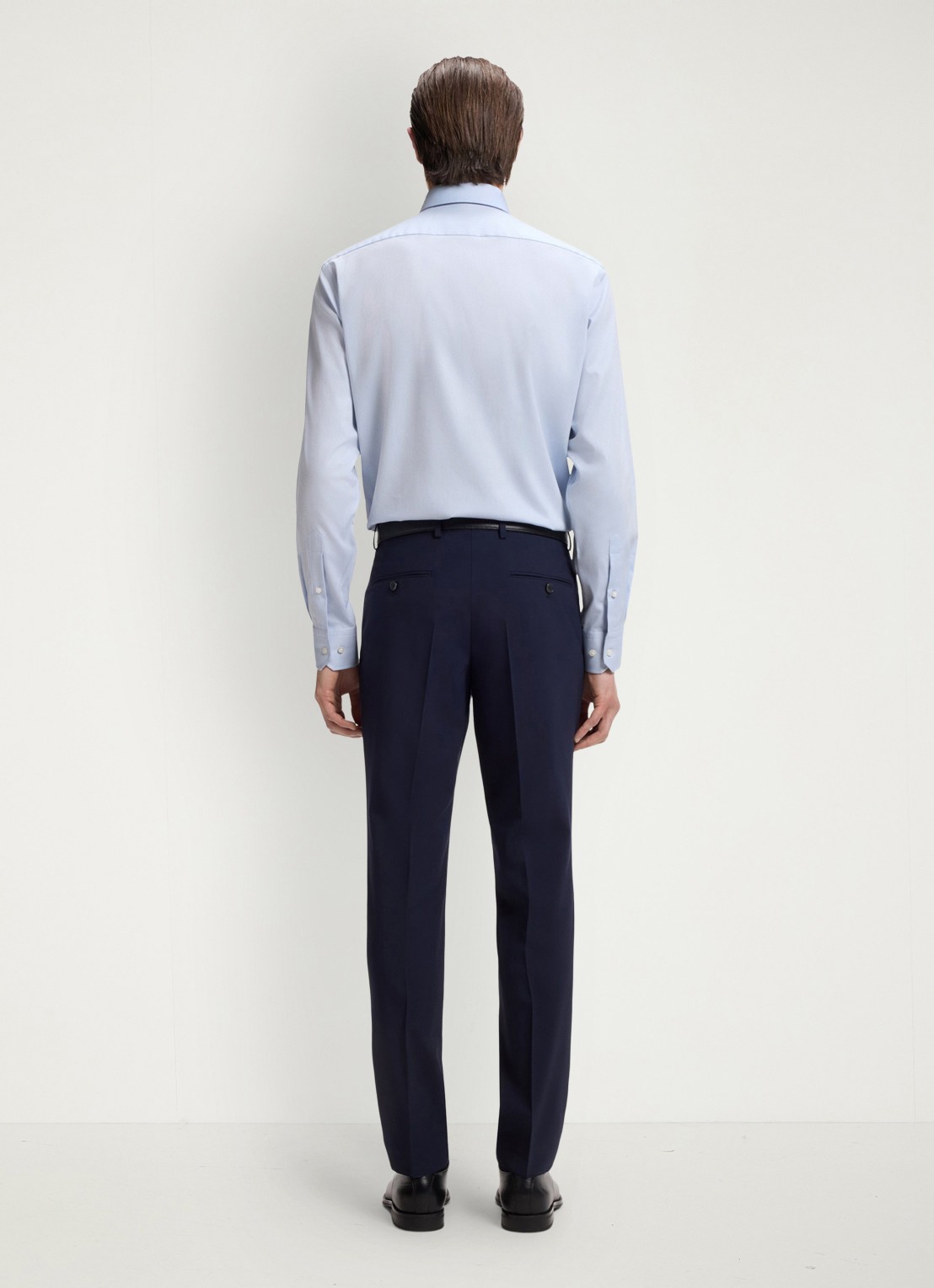 BOSS Regular-fit overhemd met stretch - achterkant 3 lichtblauw