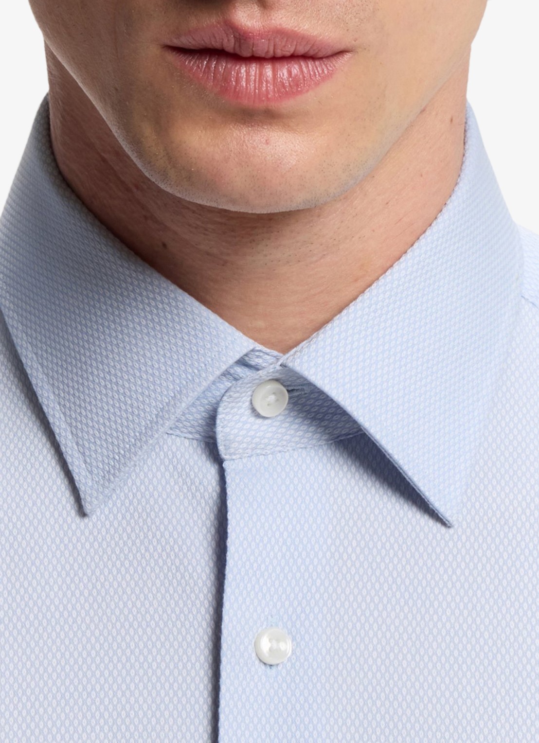 BOSS Regular-fit overhemd met stretch - detail 5 lichtblauw