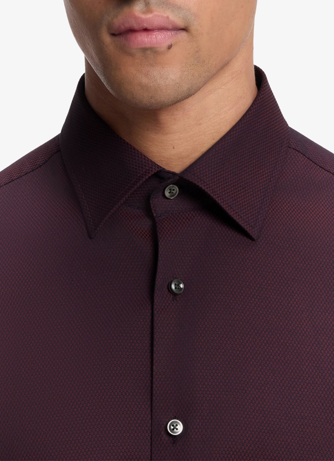 BOSS Regular-fit overhemd met stretch - detail 2 rood