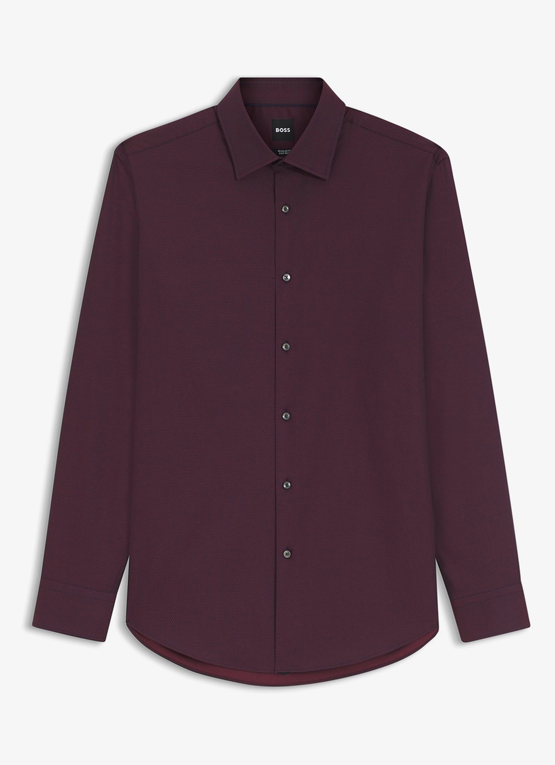BOSS Regular-fit overhemd met stretch - voorkant 4 rood