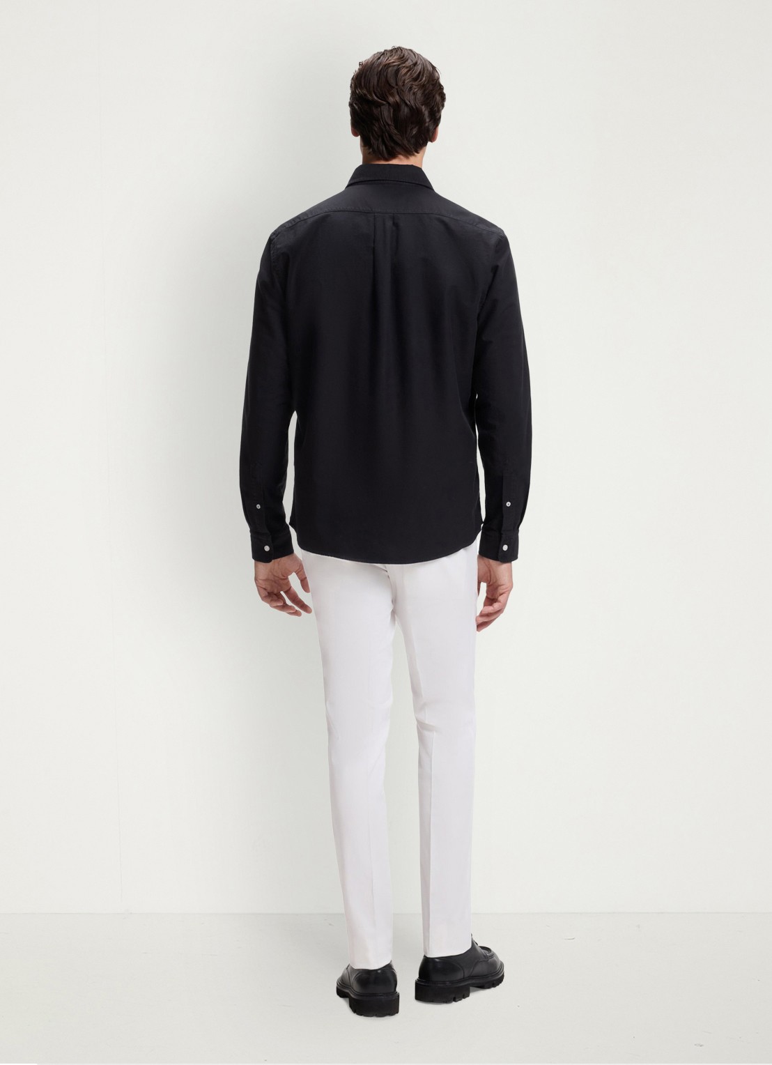 BOSS Regular fit overhemd met stretch - achterkant blauw