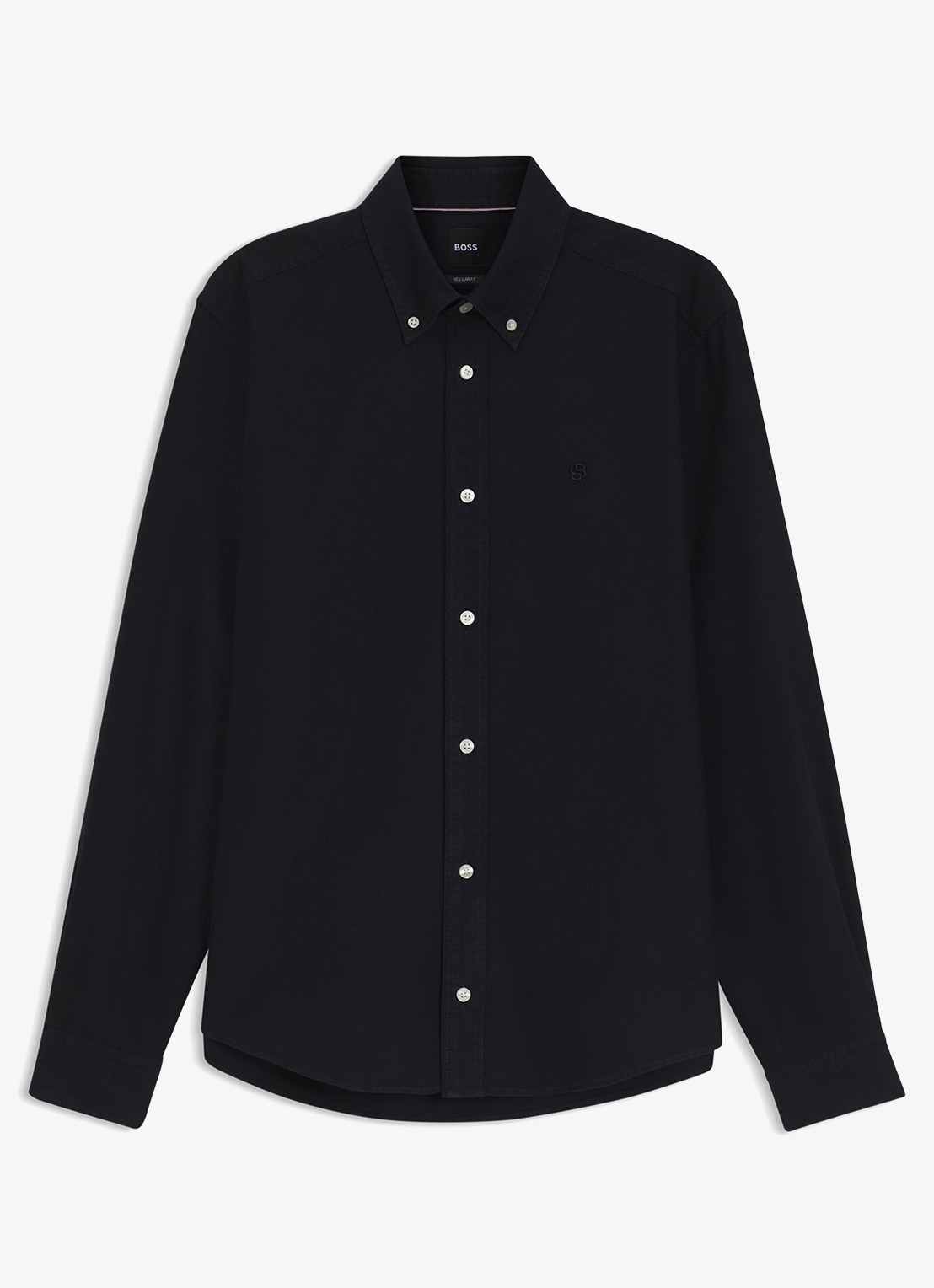 BOSS Regular fit overhemd met stretch - voorkant 2 blauw