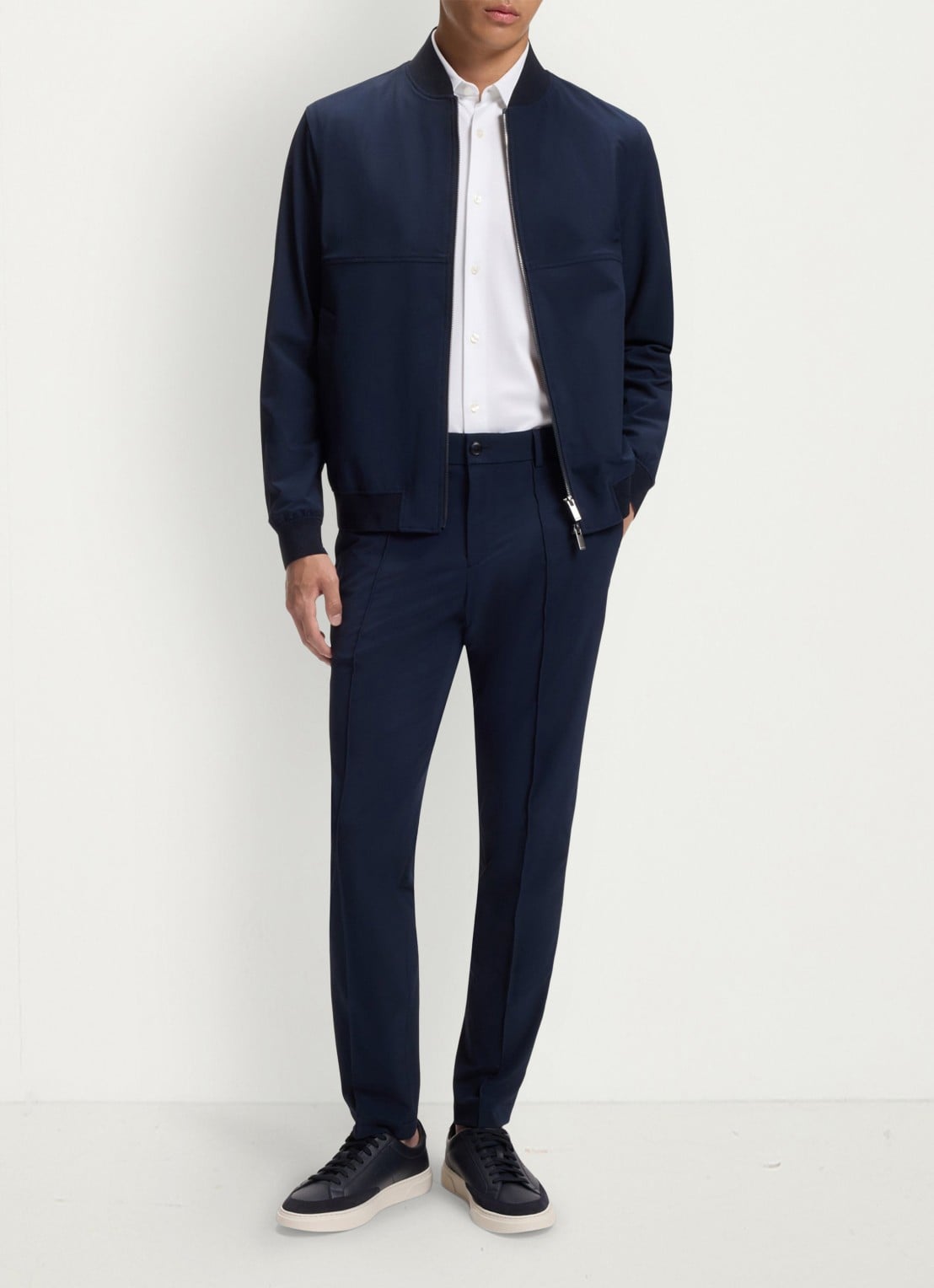 BOSS Regular fit overhemd met stretch - voorkant 5 wit