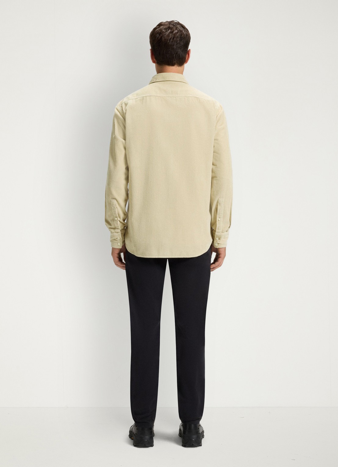 BOSS Regular-fit overhemd van katoenen corduroy - achterkant 3 beige