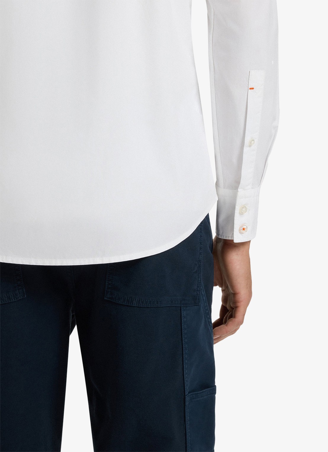 BOSS Regular-fit overhemd van katoenen popeline - detail 2 white-100 / wit