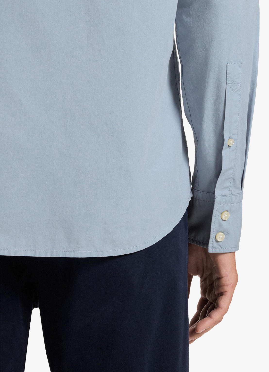 BOSS Regular-fit overhemd van katoenen popeline - detail 5 light/pastel blue-451 / lichtblauw