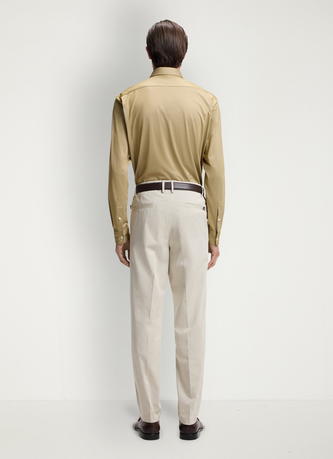 BOSS Regular fit overhemd - achterkant 3 beige