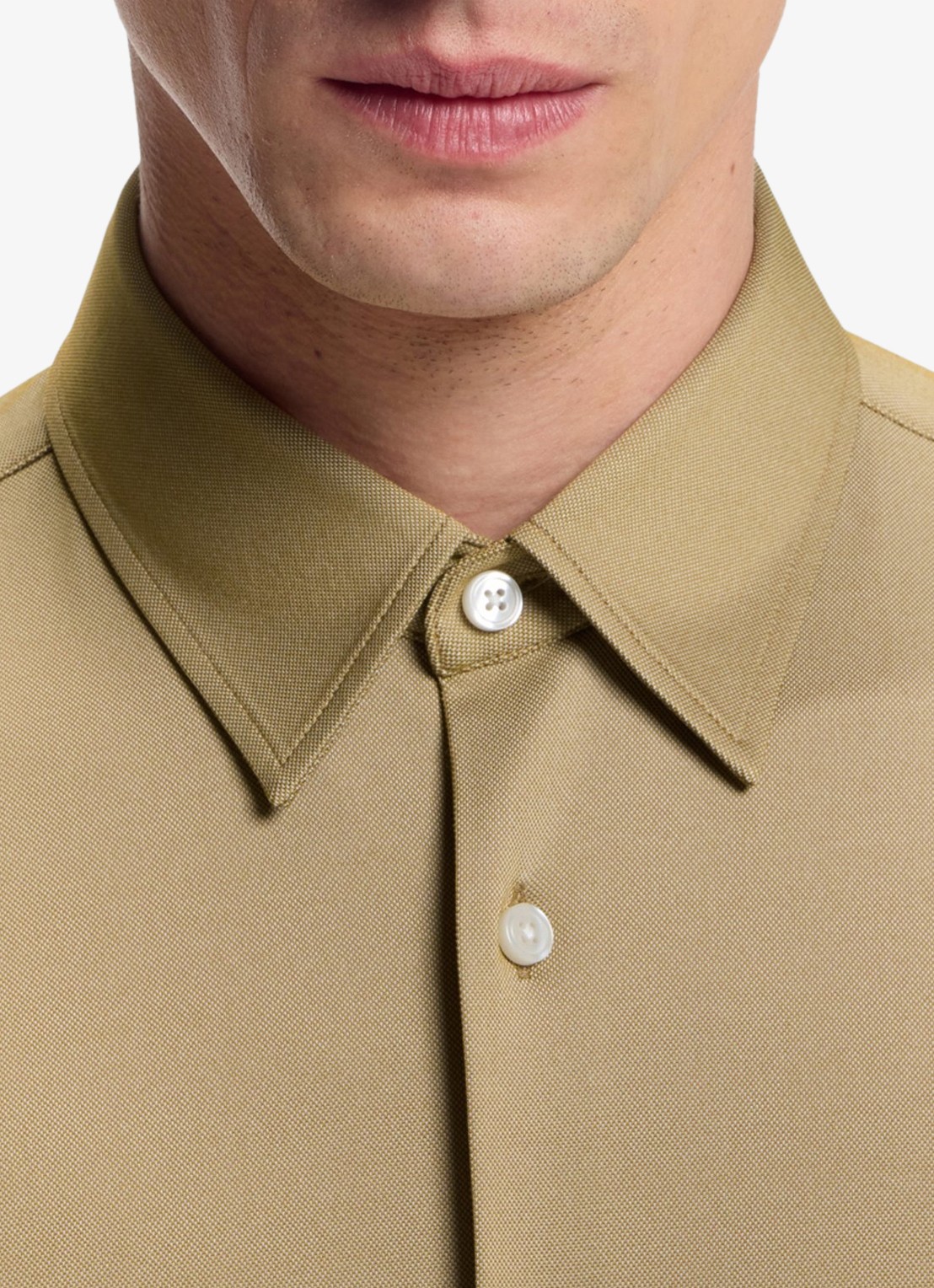 BOSS Regular fit overhemd - detail 5 beige