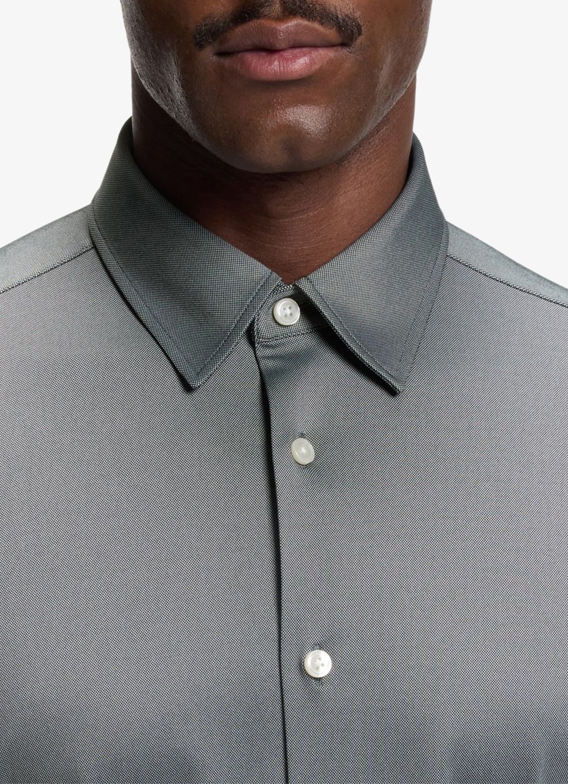 BOSS Regular fit overhemd - detail 5 grijs