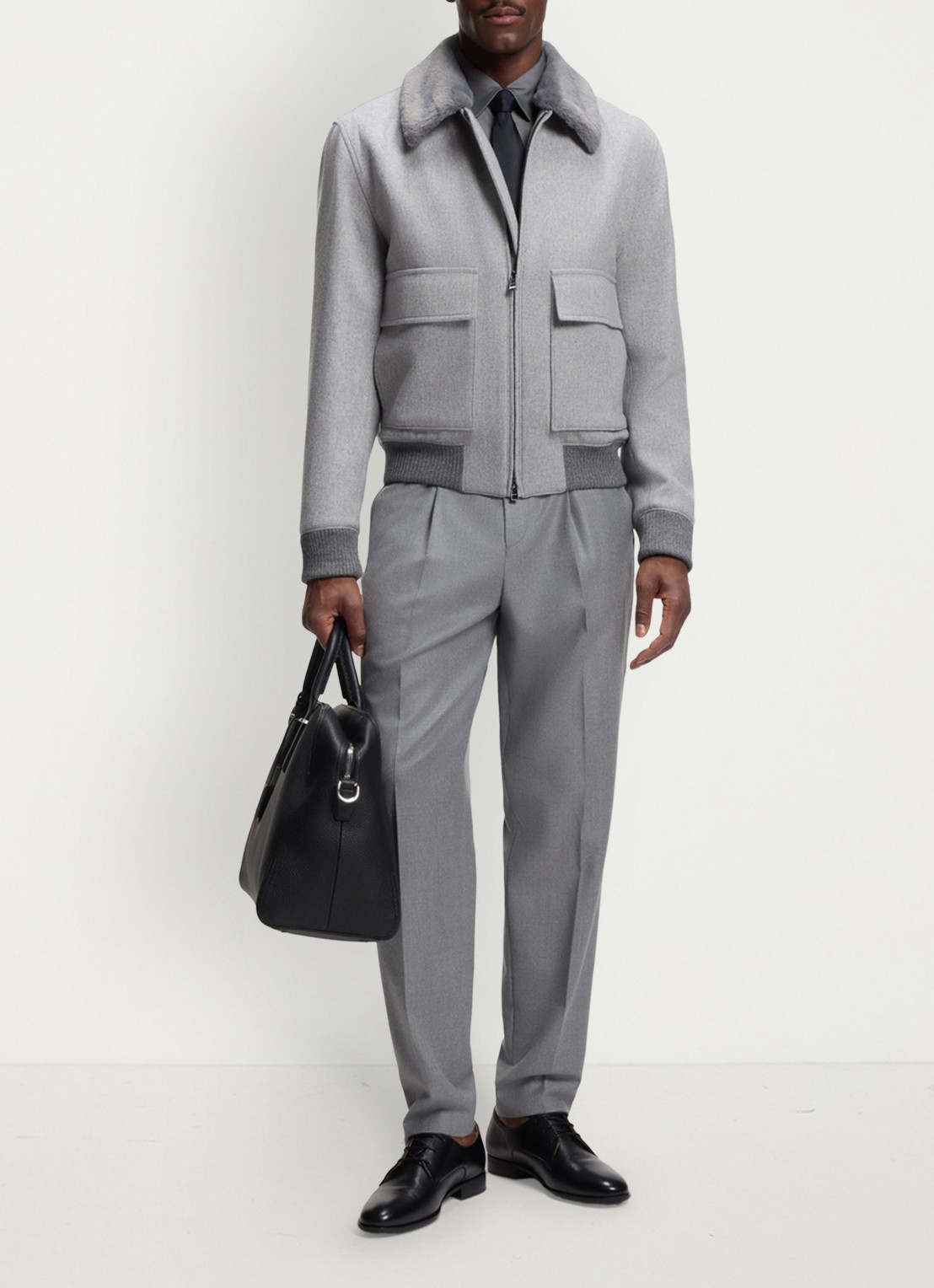 BOSS Regular fit overhemd - voorkant 2 grijs