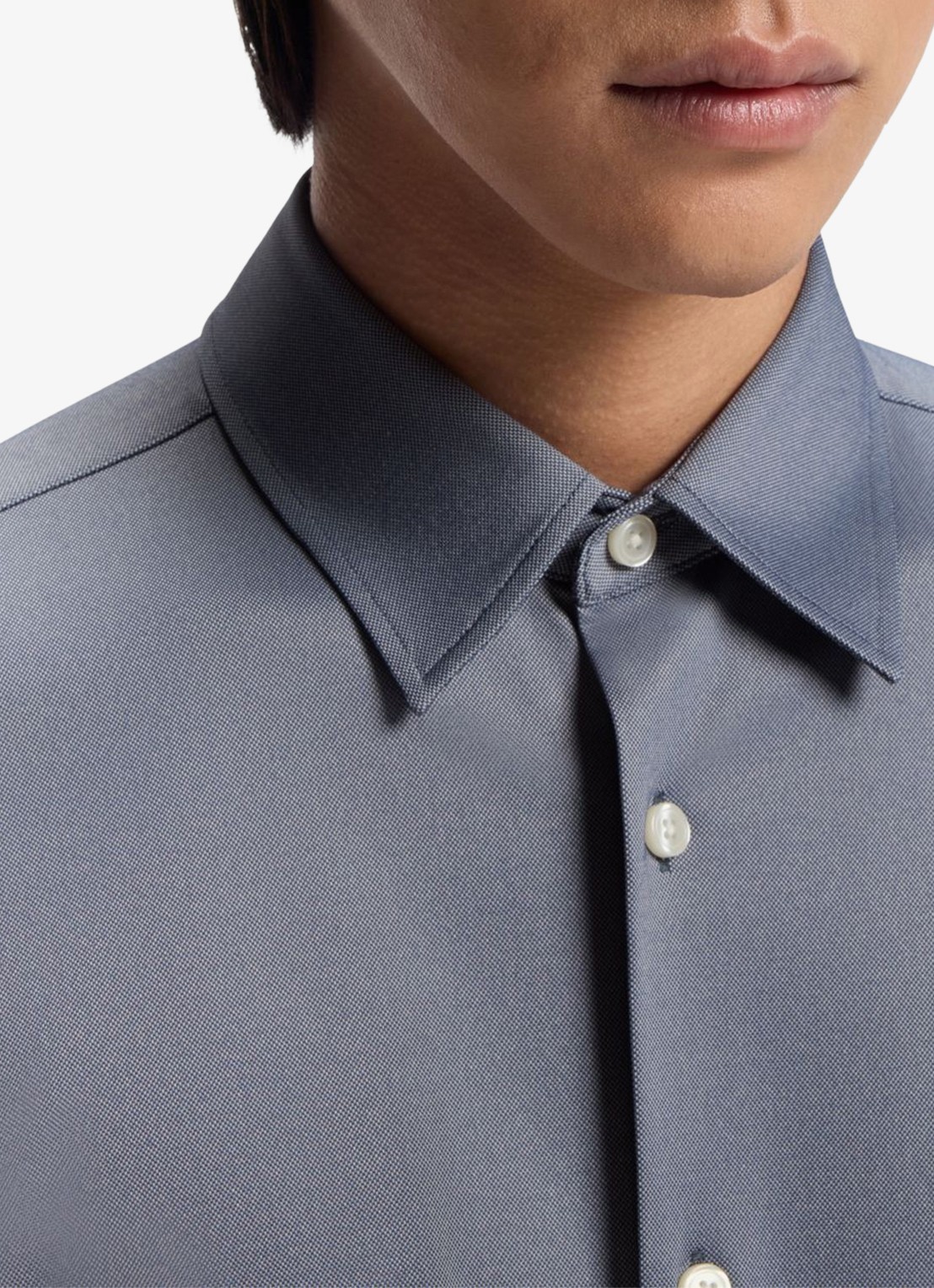BOSS Regular fit overhemd - detail 2 blauwgrijs