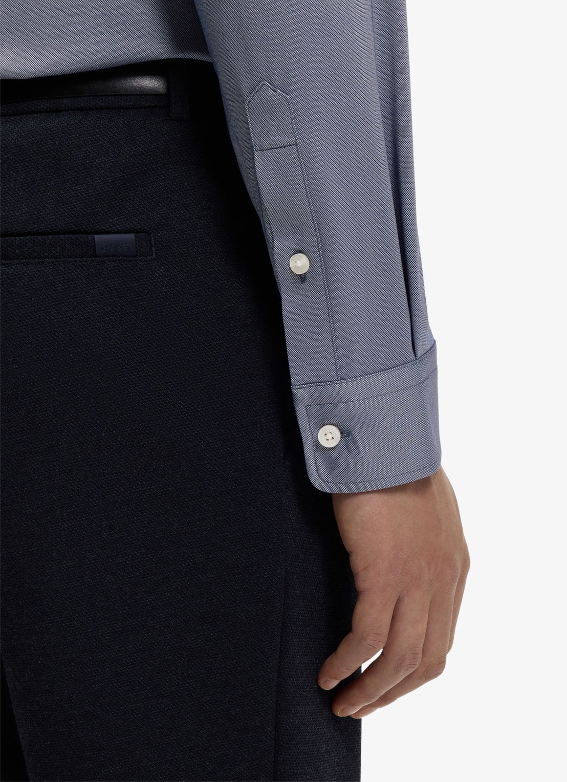 BOSS Regular fit overhemd - detail 3 blauwgrijs