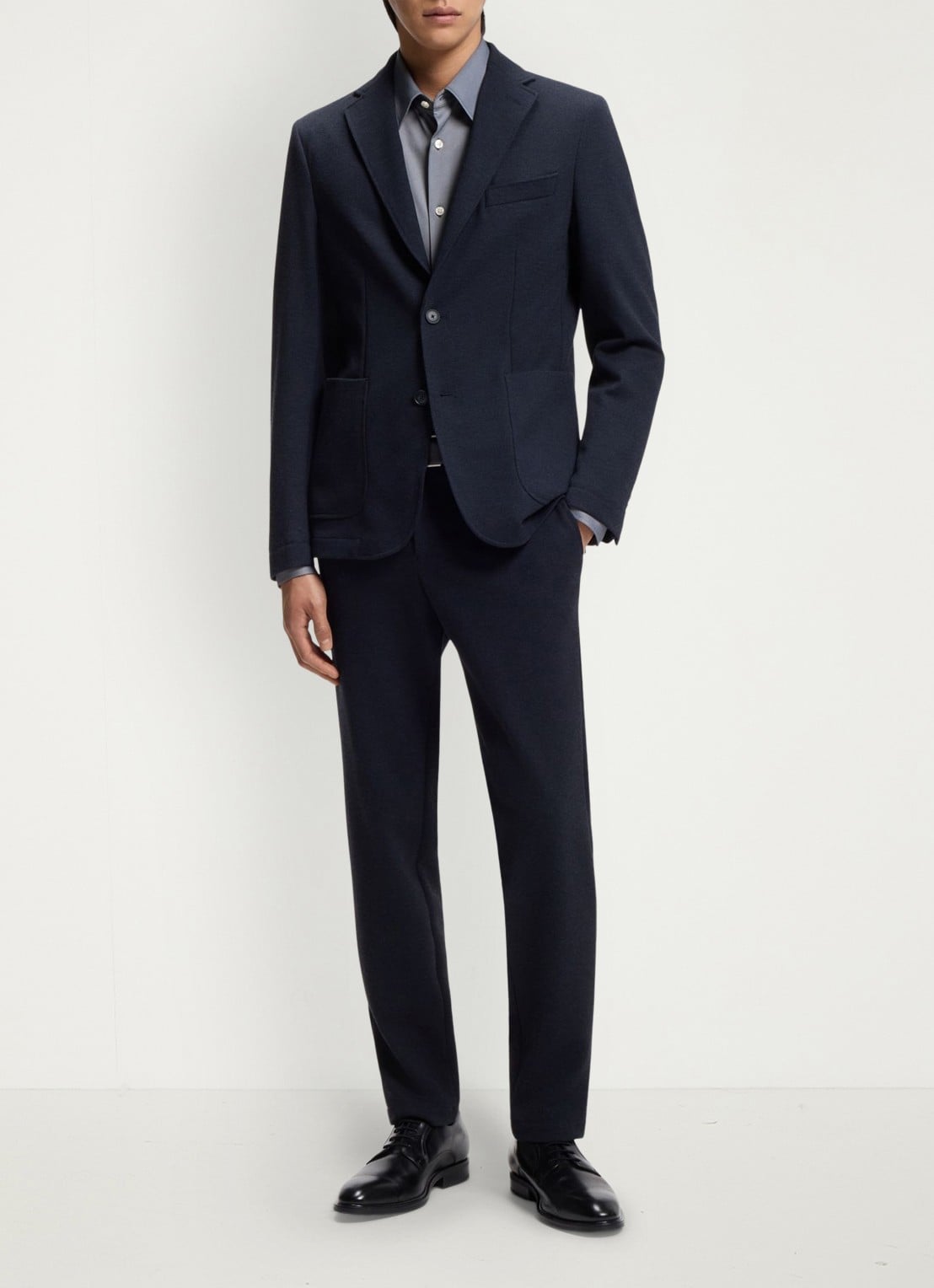 BOSS Regular fit overhemd - voorkant 5 blauwgrijs