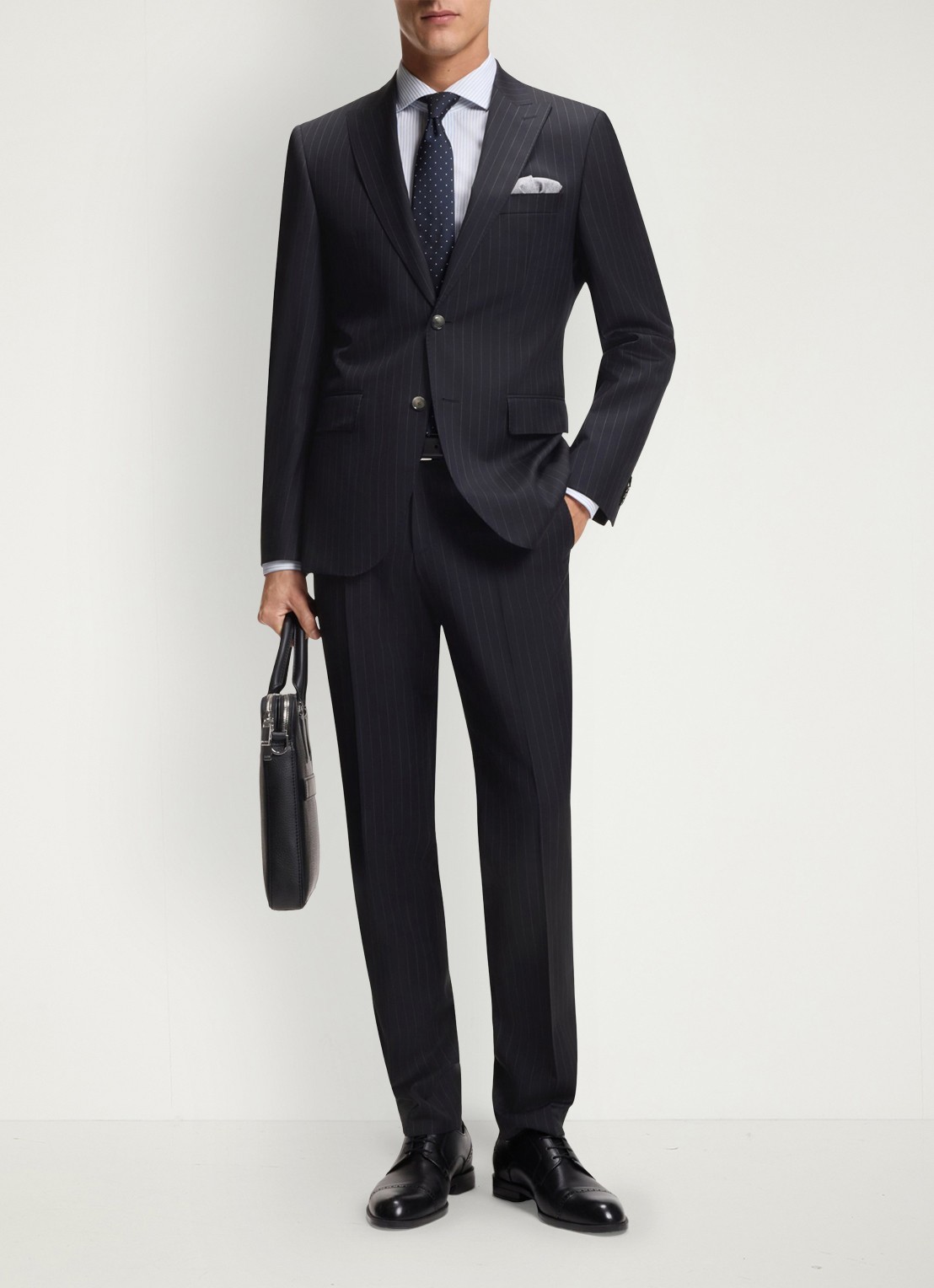 BOSS Regular fit pak van scheerwol - detail 4 donkerblauw