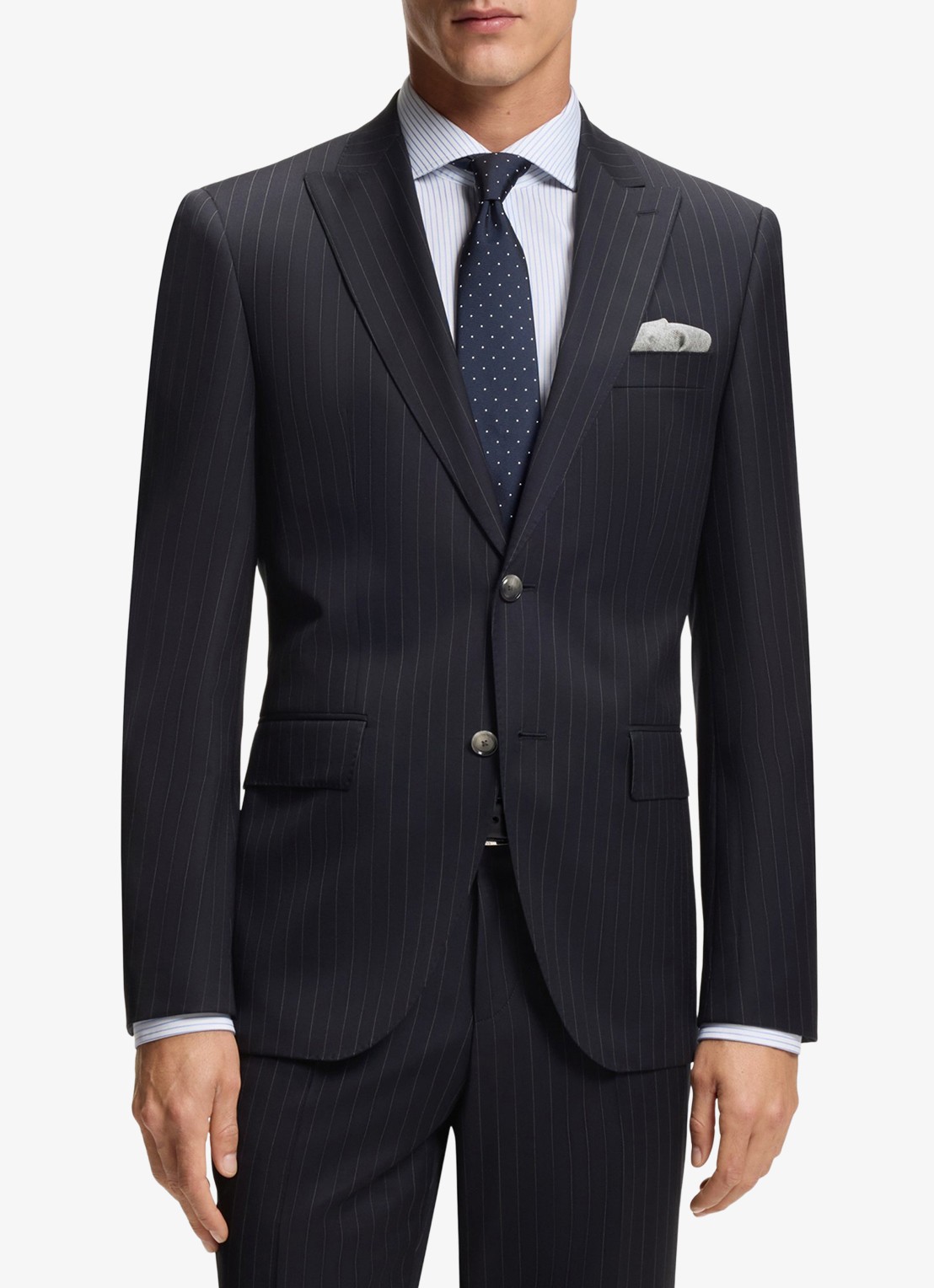 BOSS Regular fit pak van scheerwol - detail 5 donkerblauw