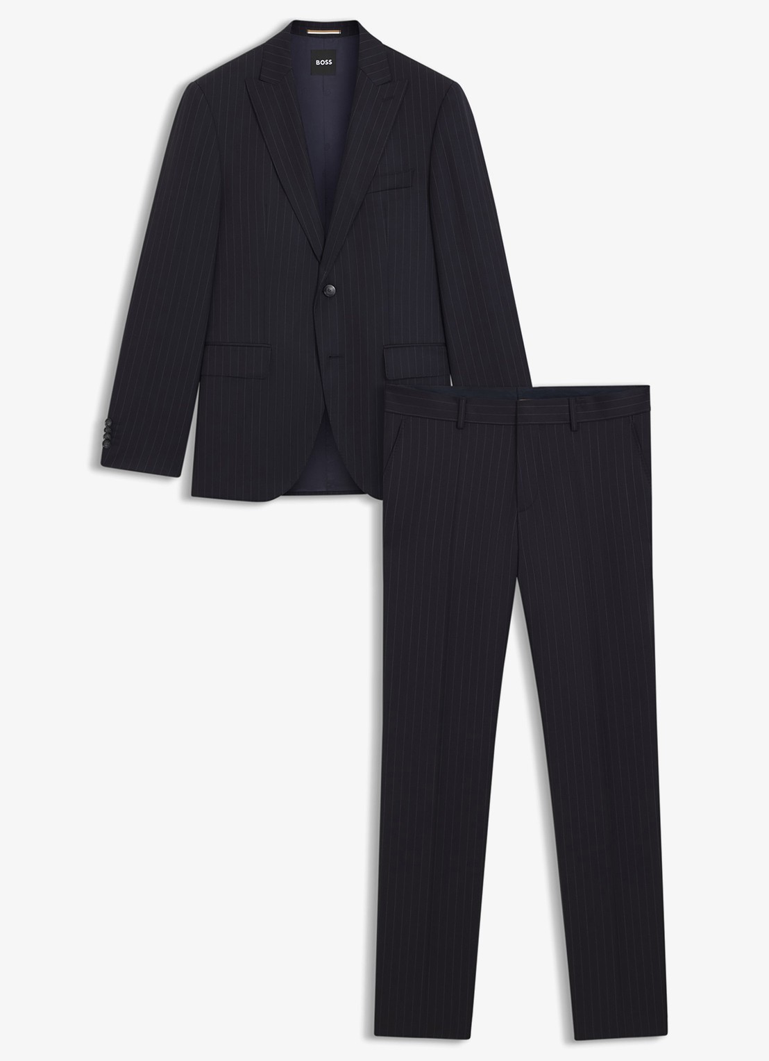 BOSS Regular fit pak van scheerwol - voorkant donkerblauw