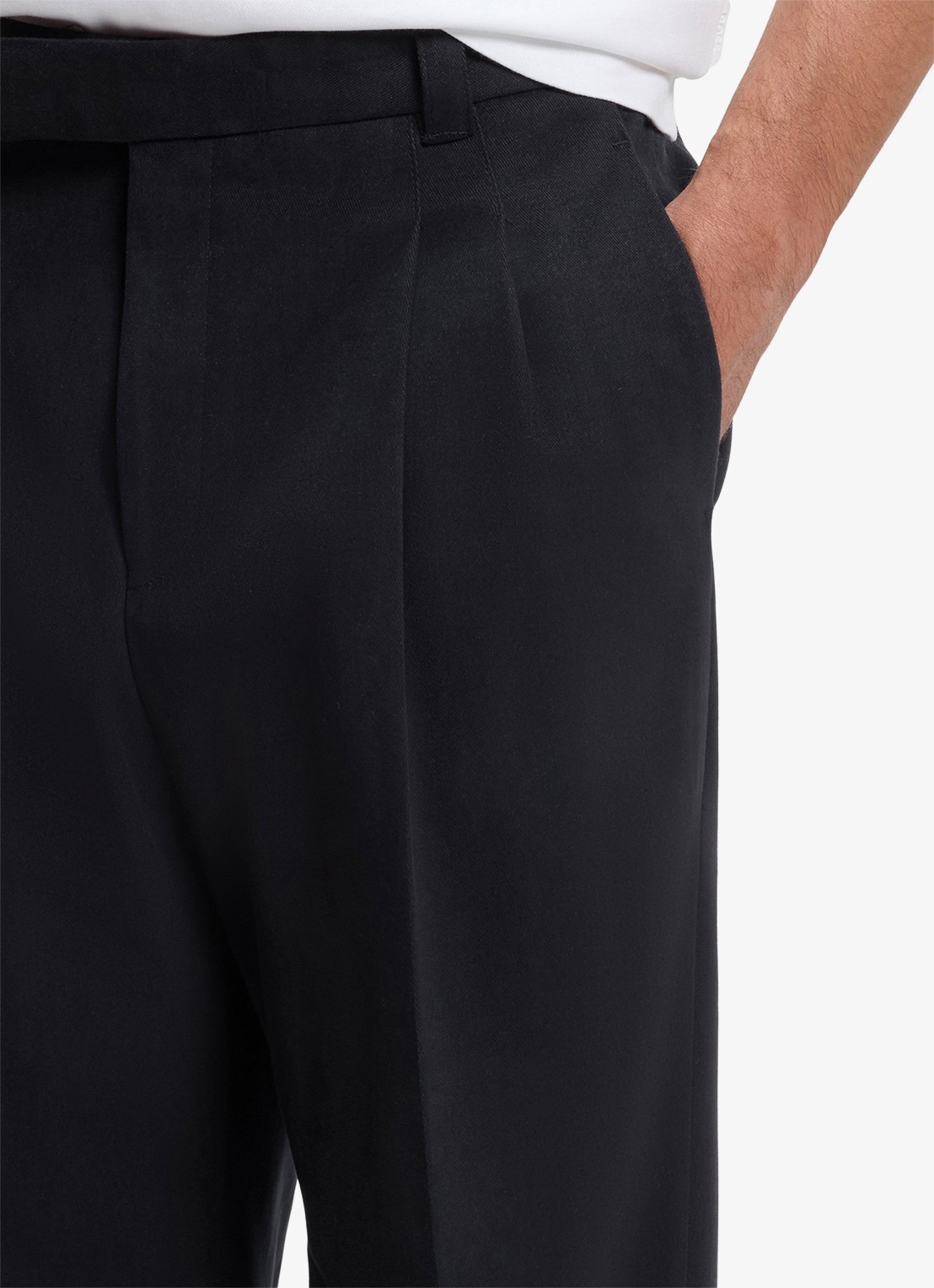 BOSS Regular fit pantalon met paspelzakken - detail 3 blauw