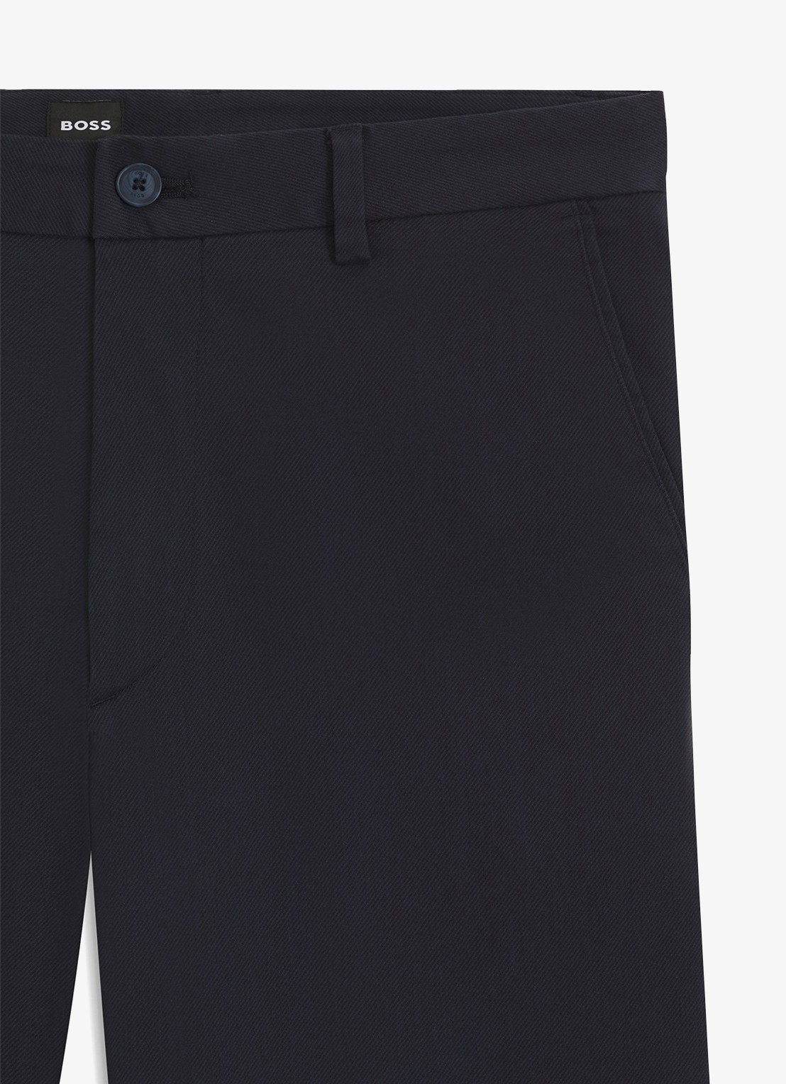BOSS Regular fit pantalon met steekzakken - detail 5 donkerblauw