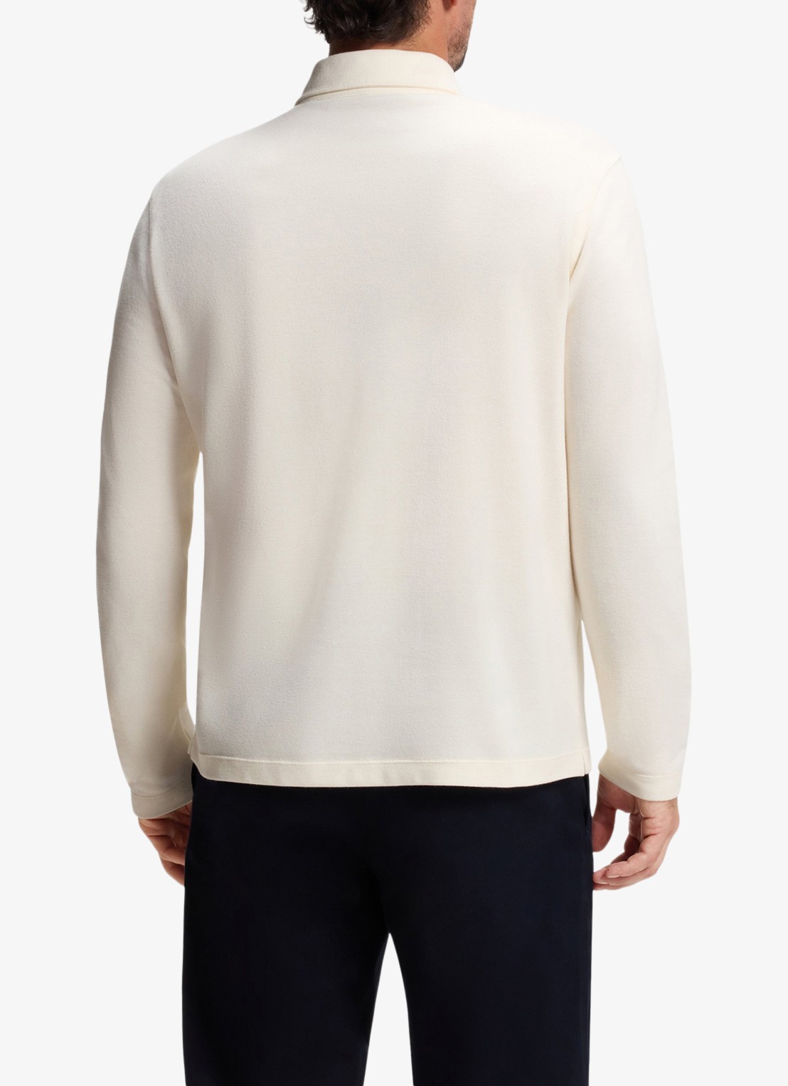 BOSS Regular fit polo - achterkant 5 open white-130 / wit