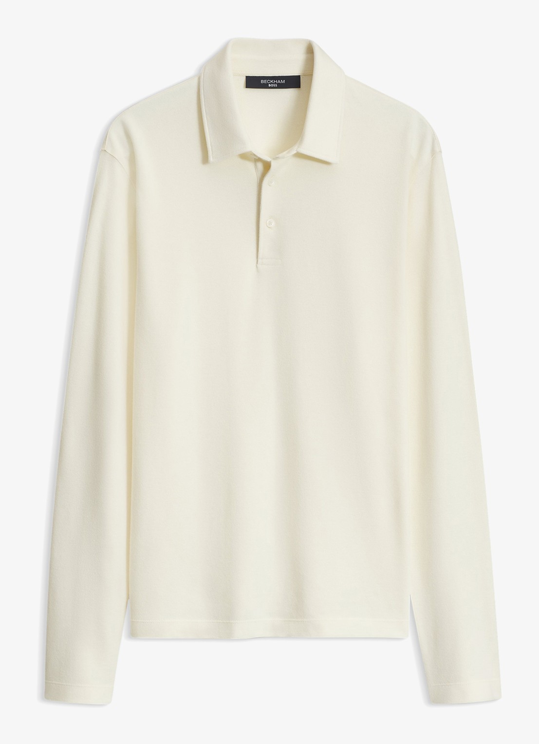 BOSS Regular fit polo - voorkant open white-130 / wit