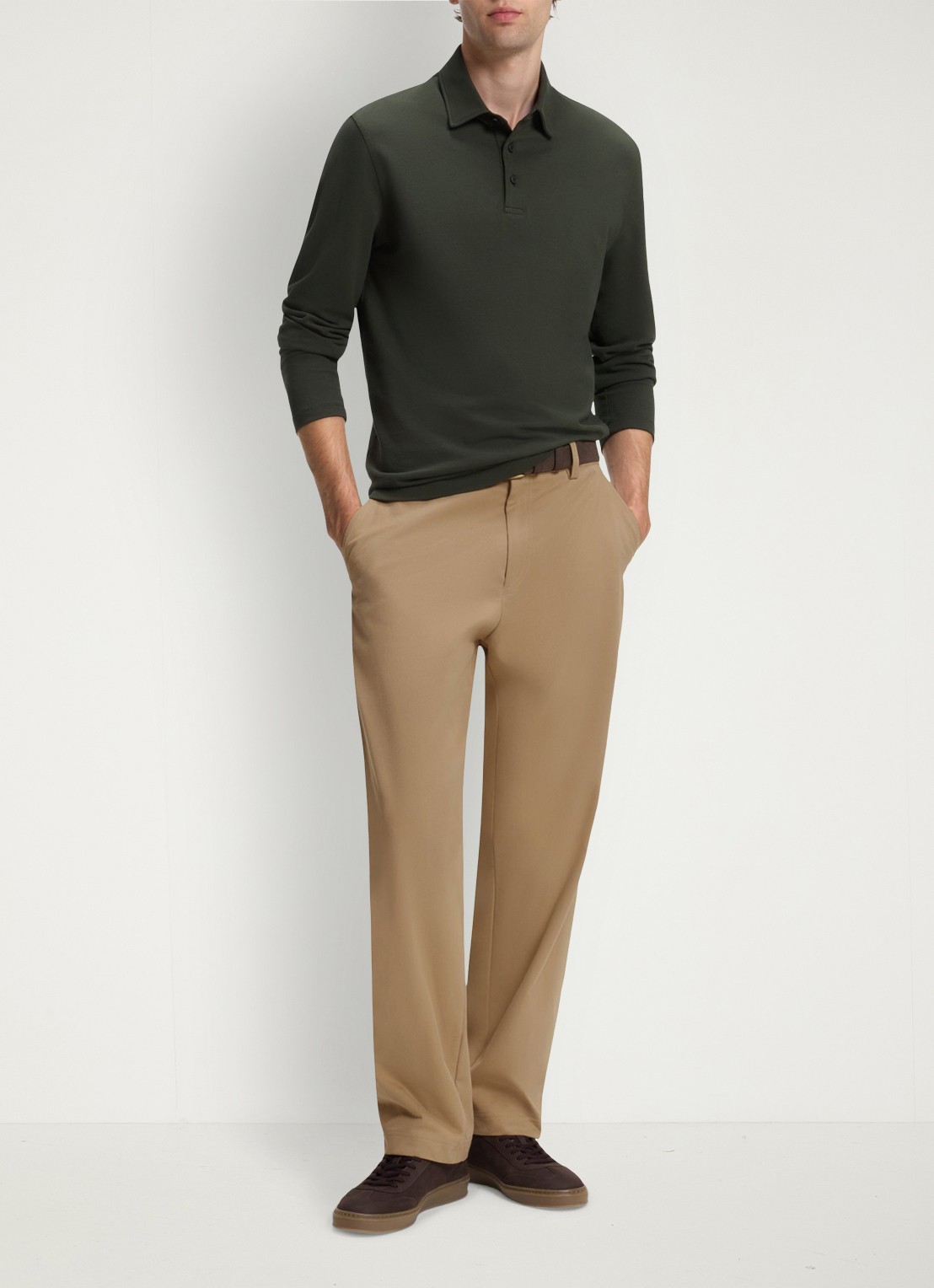 BOSS Regular fit polo - voorkant 5 open green-383 / groen