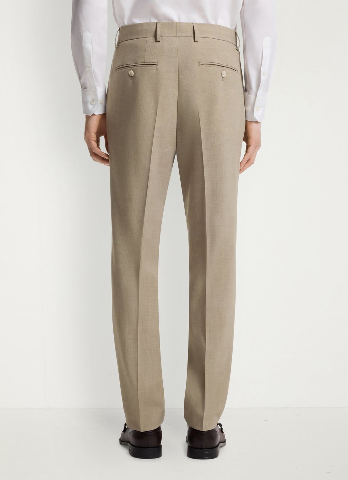 BOSS Regular-fit tweedelig pak van onderhoudsvriendelijk materiaal - detail 8 beige/khaki-250