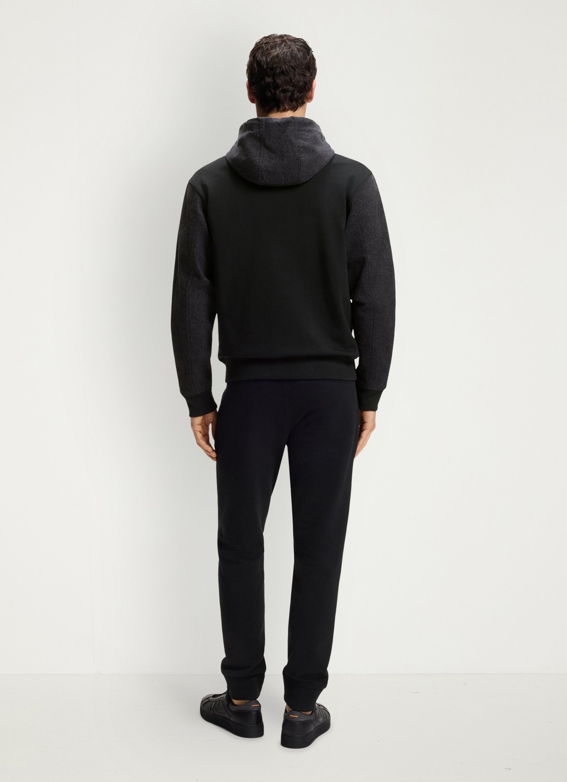 BOSS Relaxed fit trainingspak met logo - achterkant 3 zwart