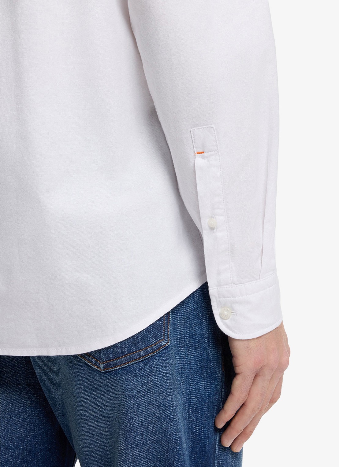 BOSS Rickert regular fit overhemd van  katoen - detail 5 wit
