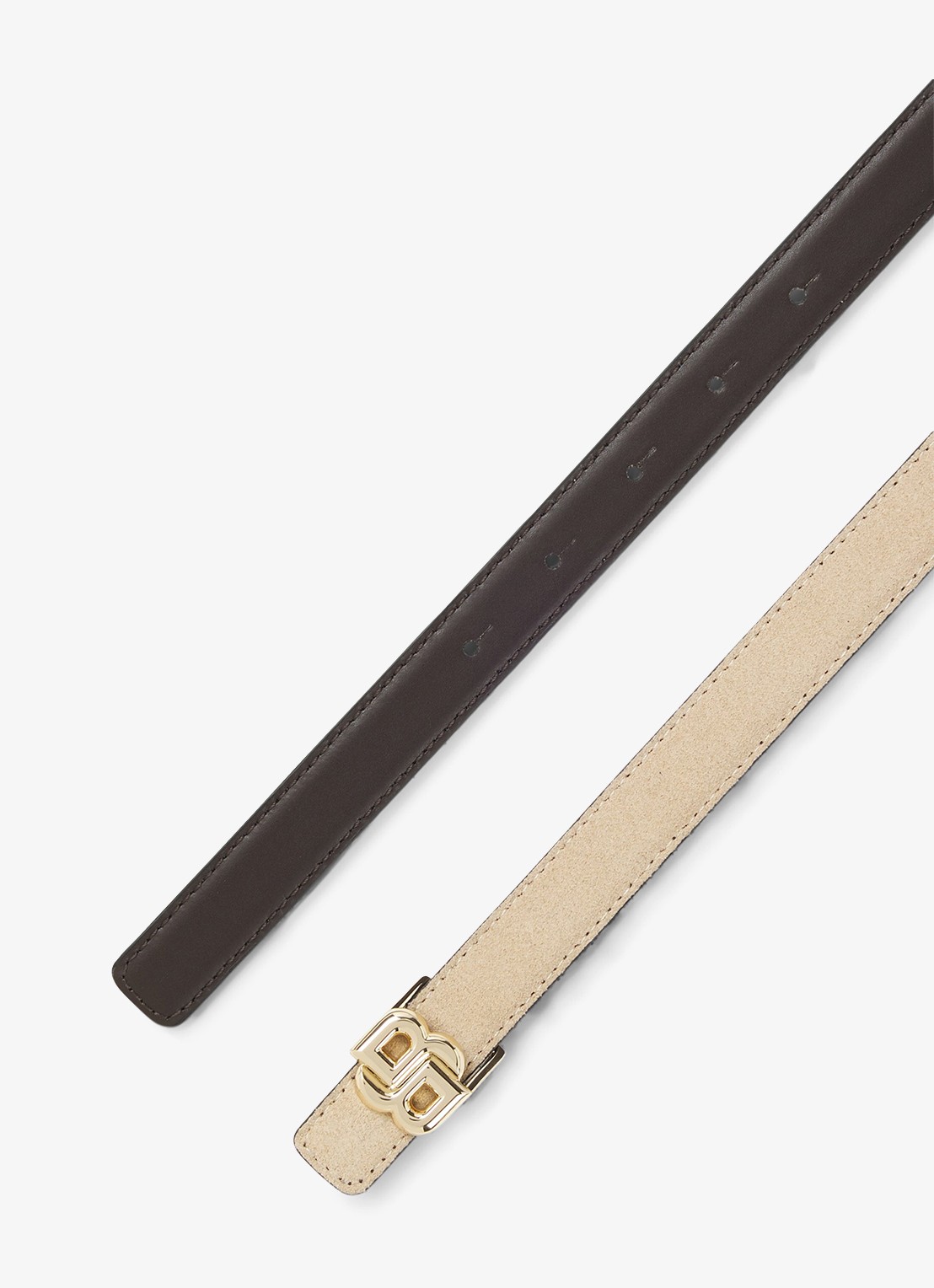 BOSS Riem van leer - detail 2 light beige-271 / beige