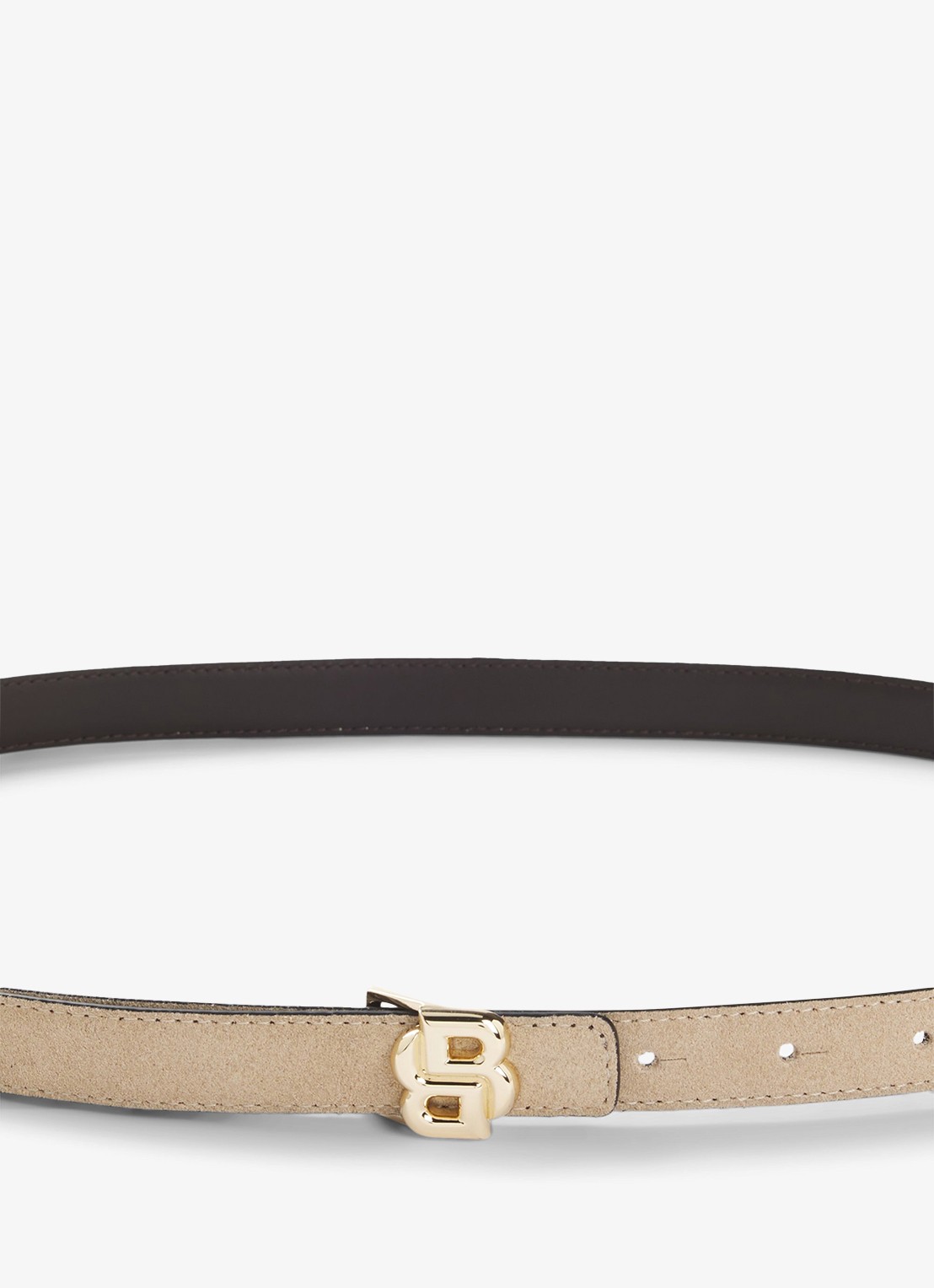 BOSS Riem van leer - detail 3 light beige-271 / beige
