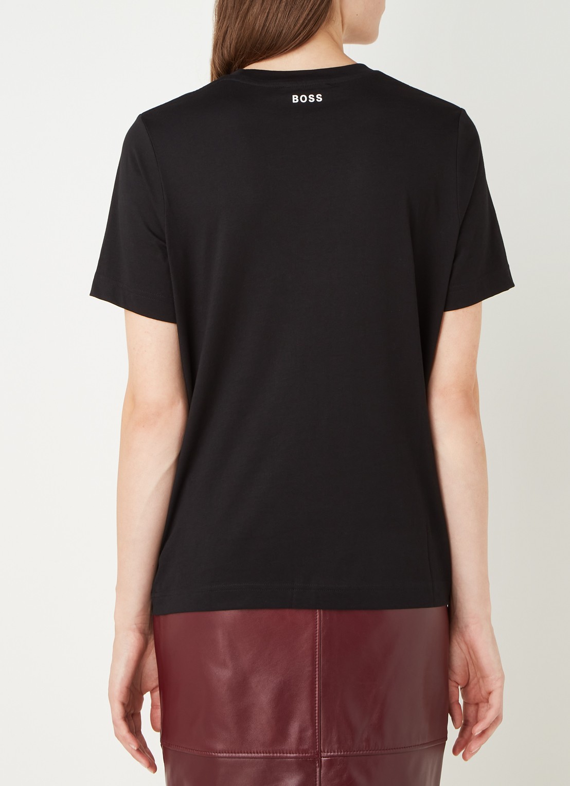 BOSS sa T-shirt met ronde hals - achterkant 2 zwart