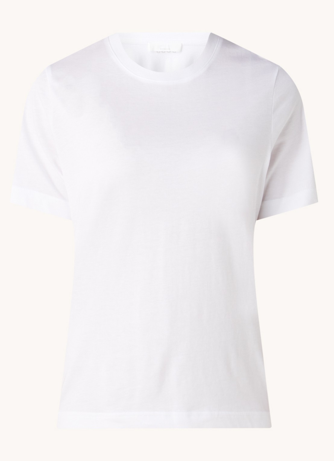 BOSS sa T-shirt met ronde hals - voorkant 3 wit