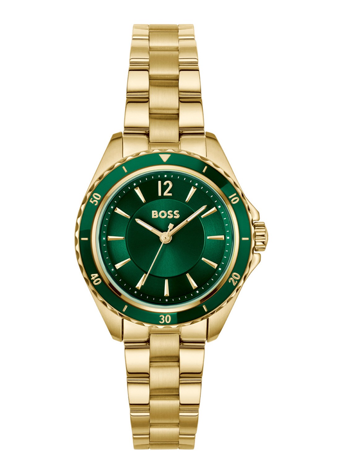 BOSS Sage Aqua horloge HB1502849  - voorkant 3 goud