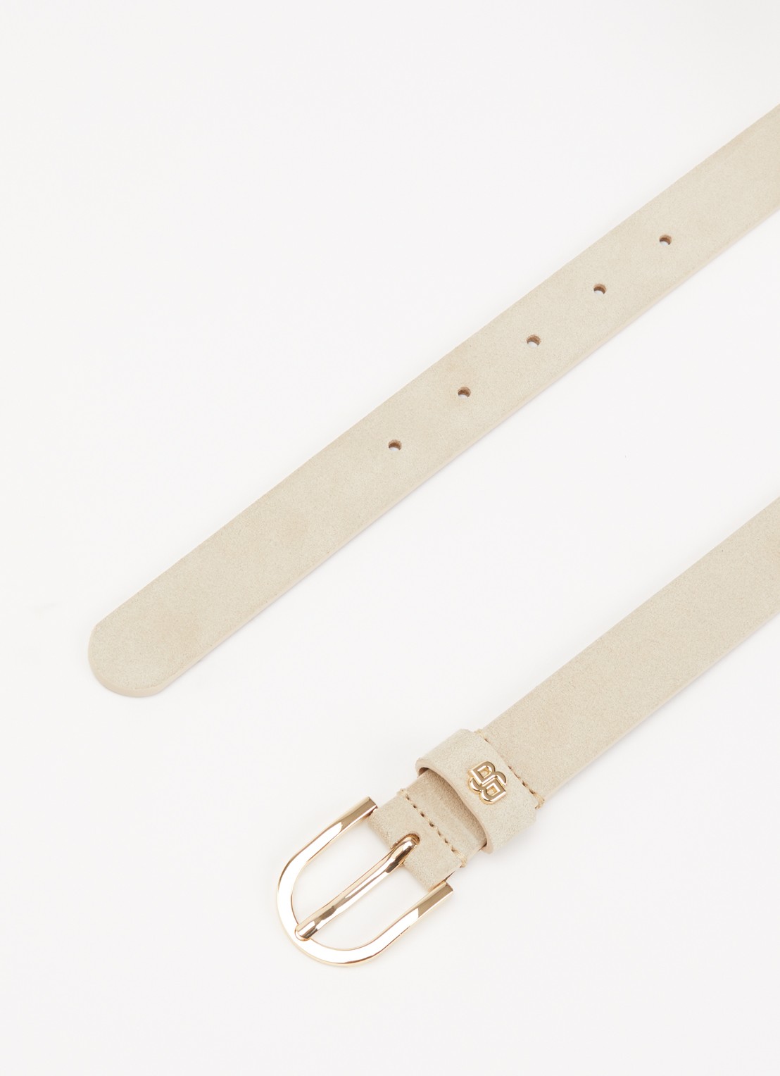 BOSS Scarlet riem van kalfsleer - detail 6 beige