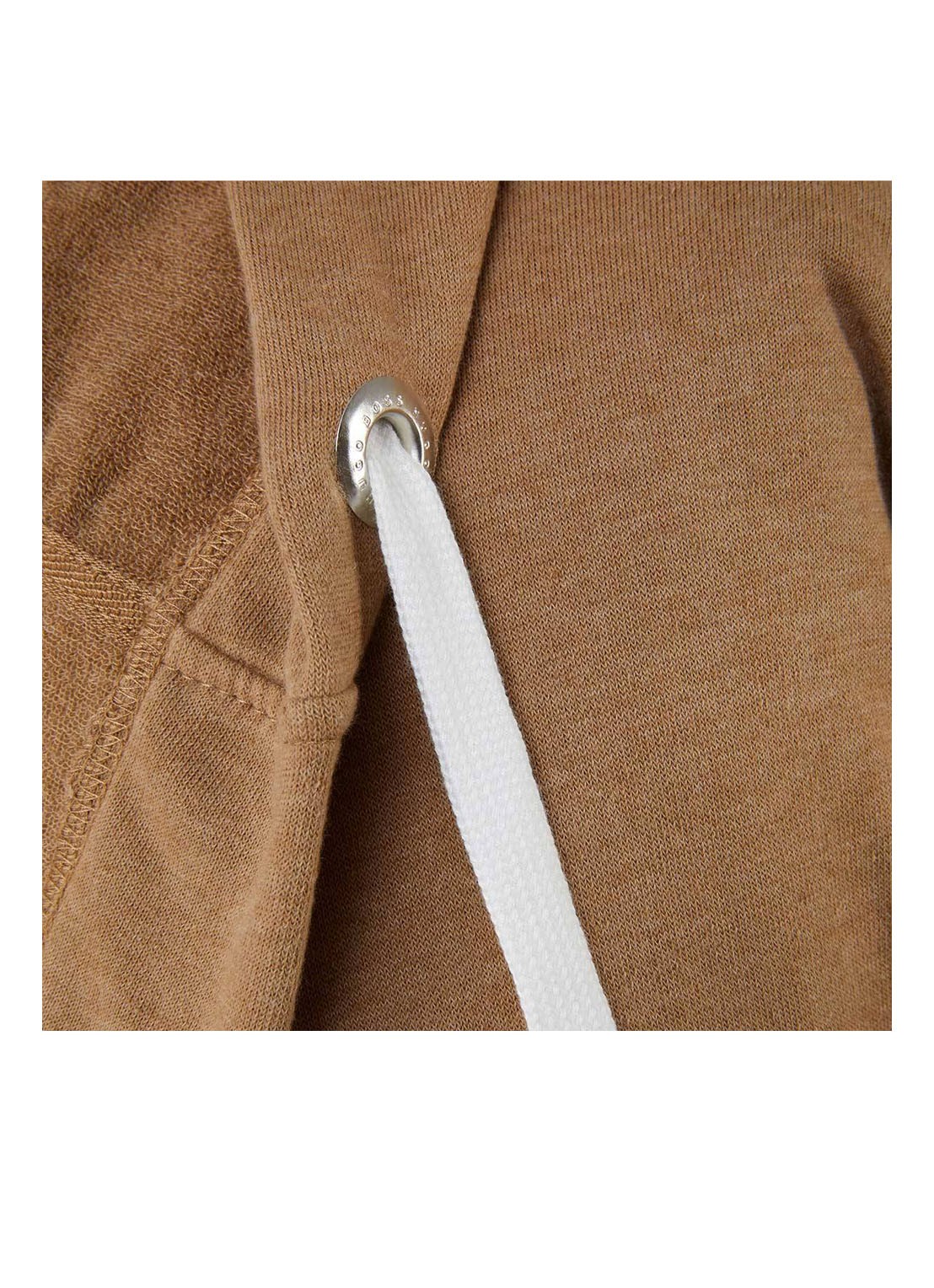 BOSS Sen badjas in katoenblend - 375g/m² - detail camel