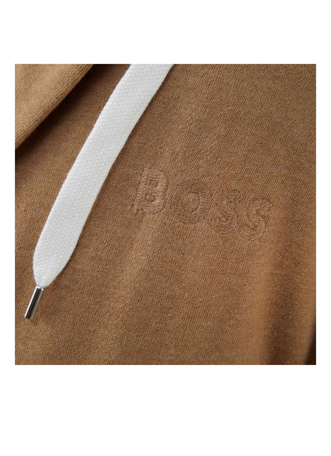BOSS Sen badjas in katoenblend - 375g/m² - detail 2 camel