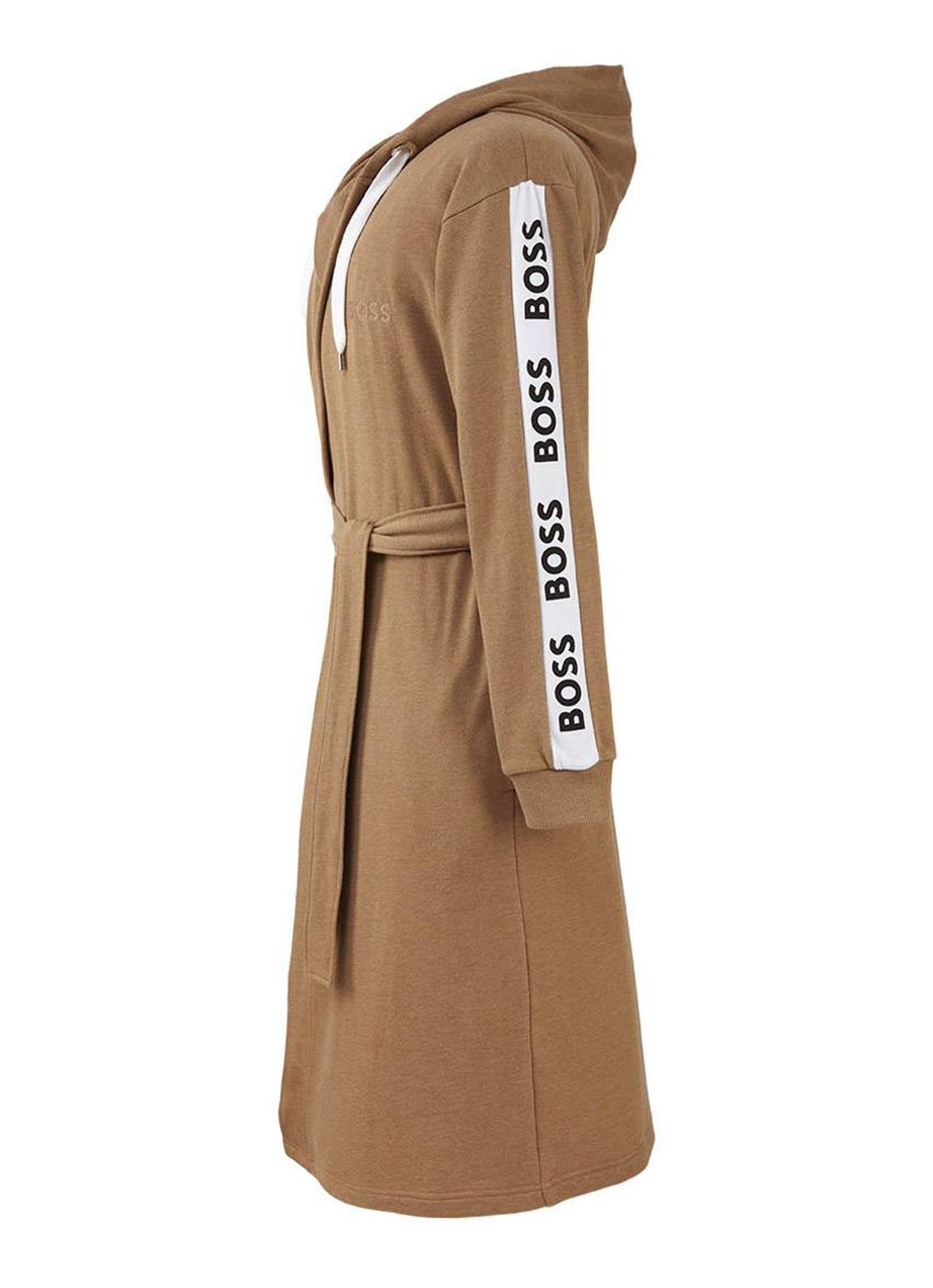BOSS Sen badjas in katoenblend - 375g/m² - voorkant 8 camel