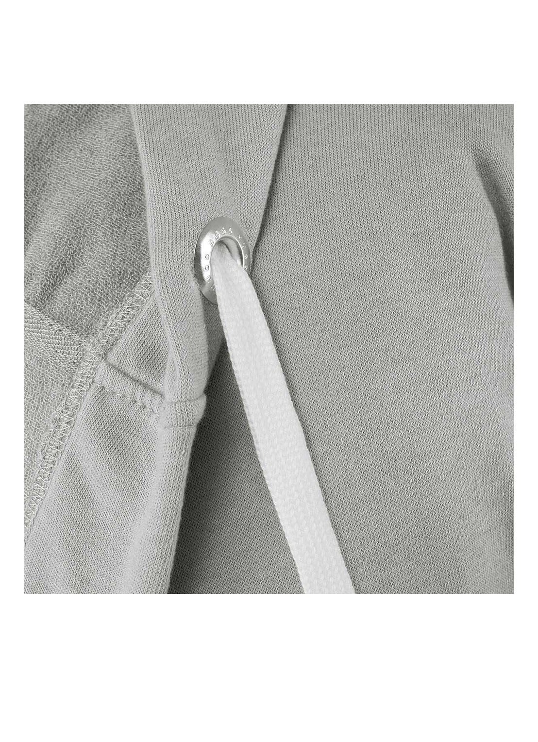 BOSS Sen badjas in katoenblend - 375g/m² - detail 3 grijsmele