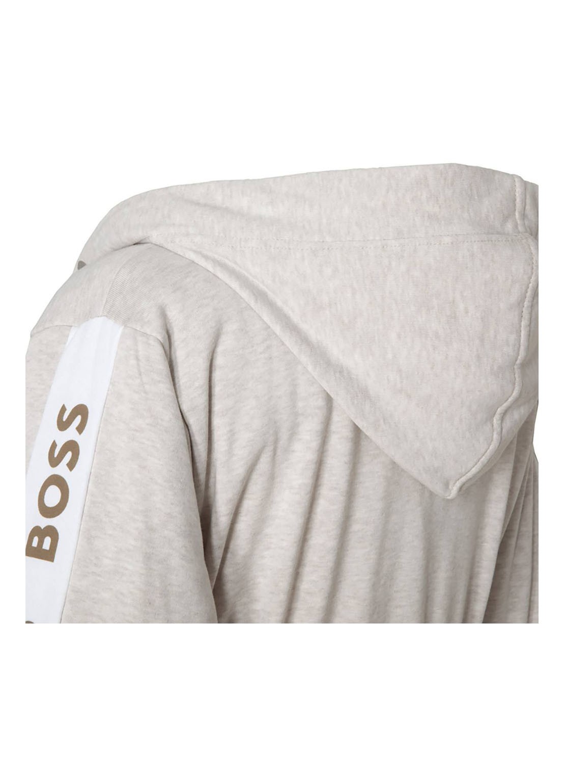 BOSS Sen badjas in katoenblend - 375g/m² - detail 4 donkerbeige