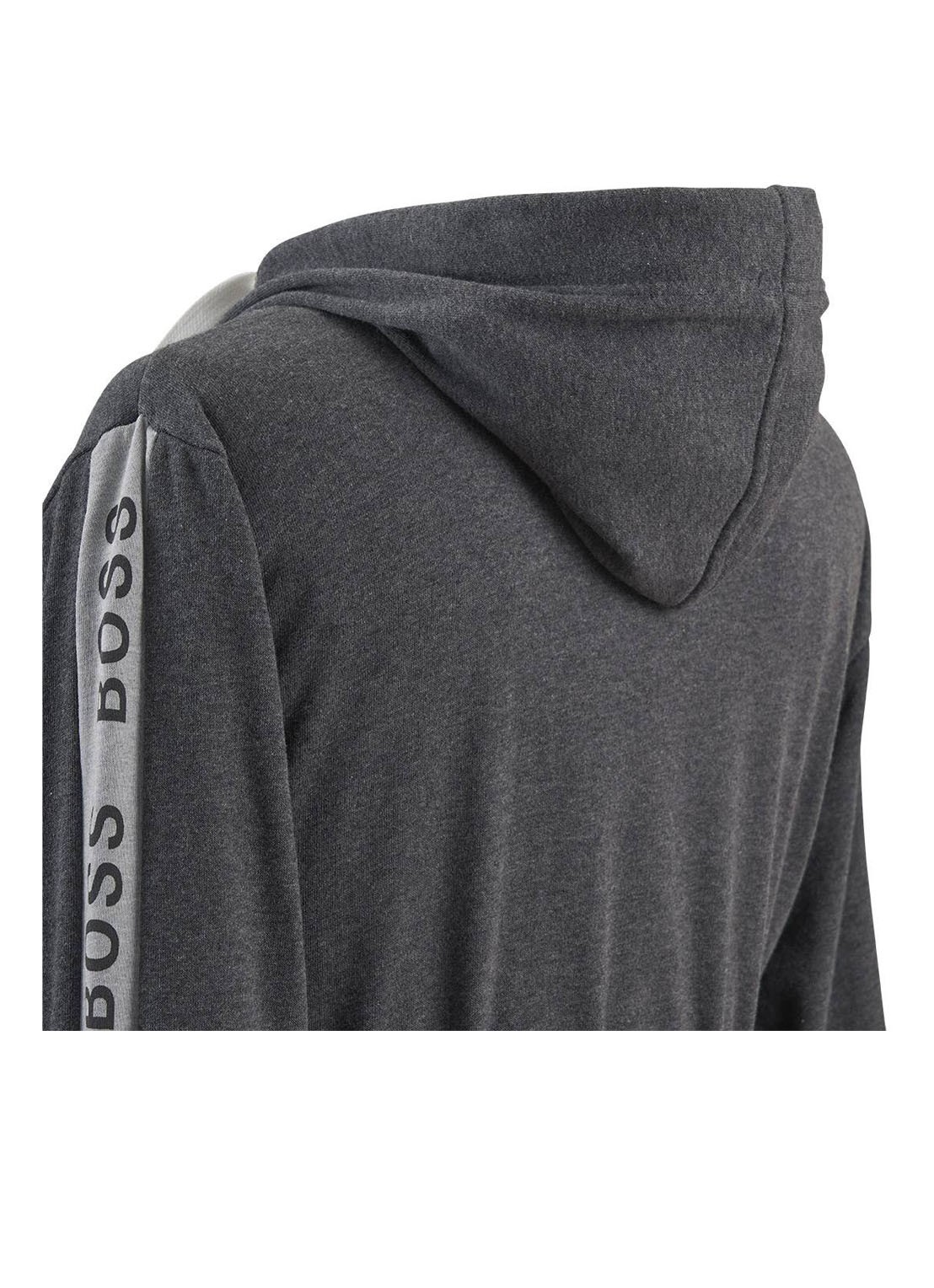 BOSS Sen badjas in katoenblend - 375g/m² - detail 2 antraciet