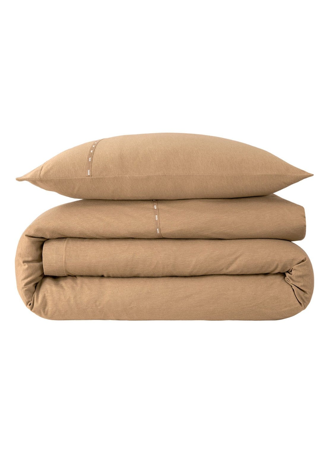 BOSS Sen dekbedovertrek in katoenblend - exclusief kussenslopen - detail 5 camel