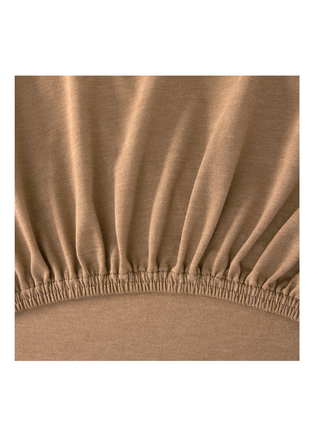 BOSS Sen hoeslaken van katoenjersey, hoekhoogte 30 cm  - detail 3 camel