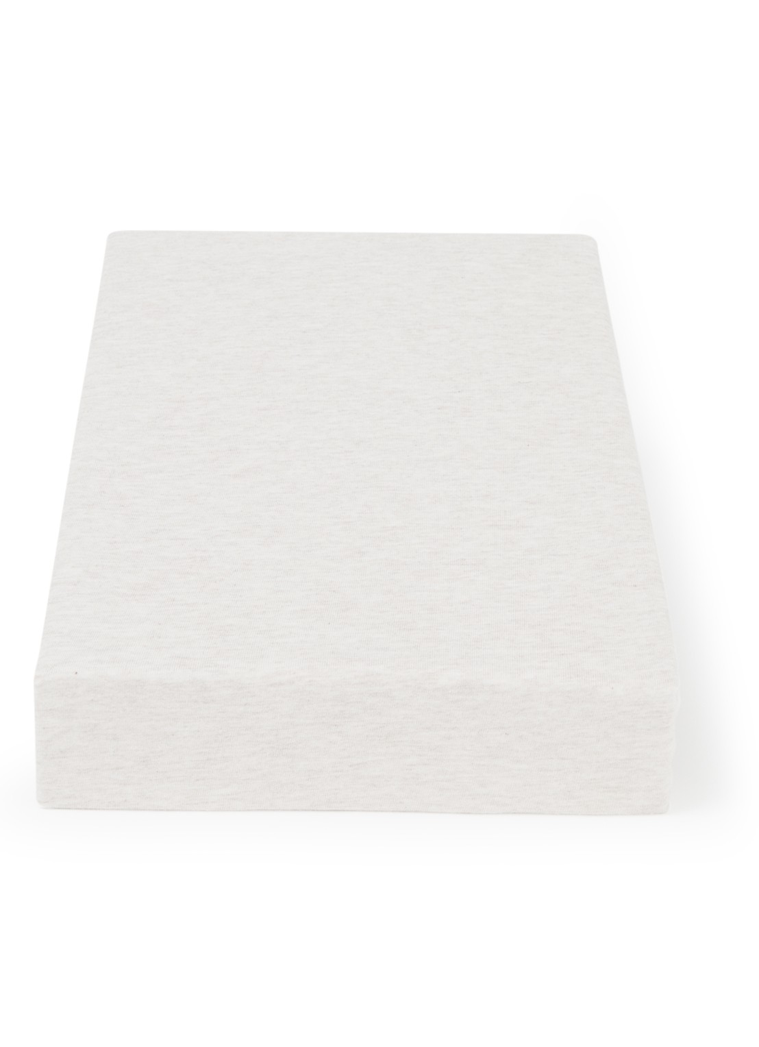 BOSS Sen hoeslaken van katoenjersey, hoekhoogte 30 cm  - voorkant grijsmele