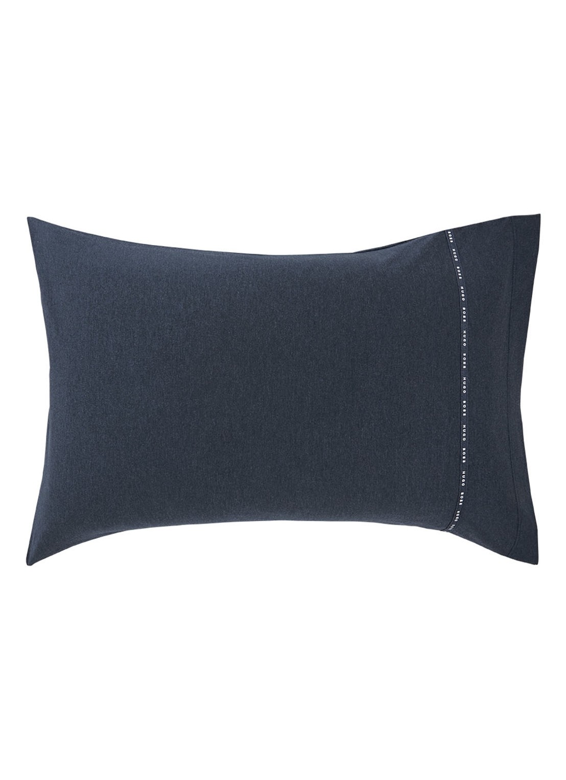BOSS Sense kussensloop in katoenblend - voorkant blauw